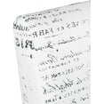 thumbnail image 6 of Modern Fabric Armless Accent Chair Decorative Slipper Chair Vanity Chair for Bedroom Desk, Corner Side Chair Living Room Furniture English Letter Print White, 6 of 7