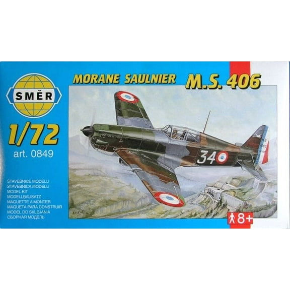 Morane Saulnier MS 406, French fighter (1/72 model kit)