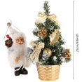 thumbnail image 3 of Mini árbol de Navidad Artificial Decoración de mesa Mesa Árbol de Navidad Artificial en Miniatura con Adornos Decoración del hogar Adecuado para Navidad,val. Afortunado Sencillez, 3 of 4