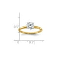 thumbnail image 5 of 3.50 Carat (Ctw Color G-H) Synthetic Moissanite Solitaire Engagement Ring in 14K Yellow Gold for Women, 5 of 6