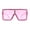 All Pink, variant on Rhinestone Rock and Roll Bling Oversize Flat Top Plastic Sunglasses All Black