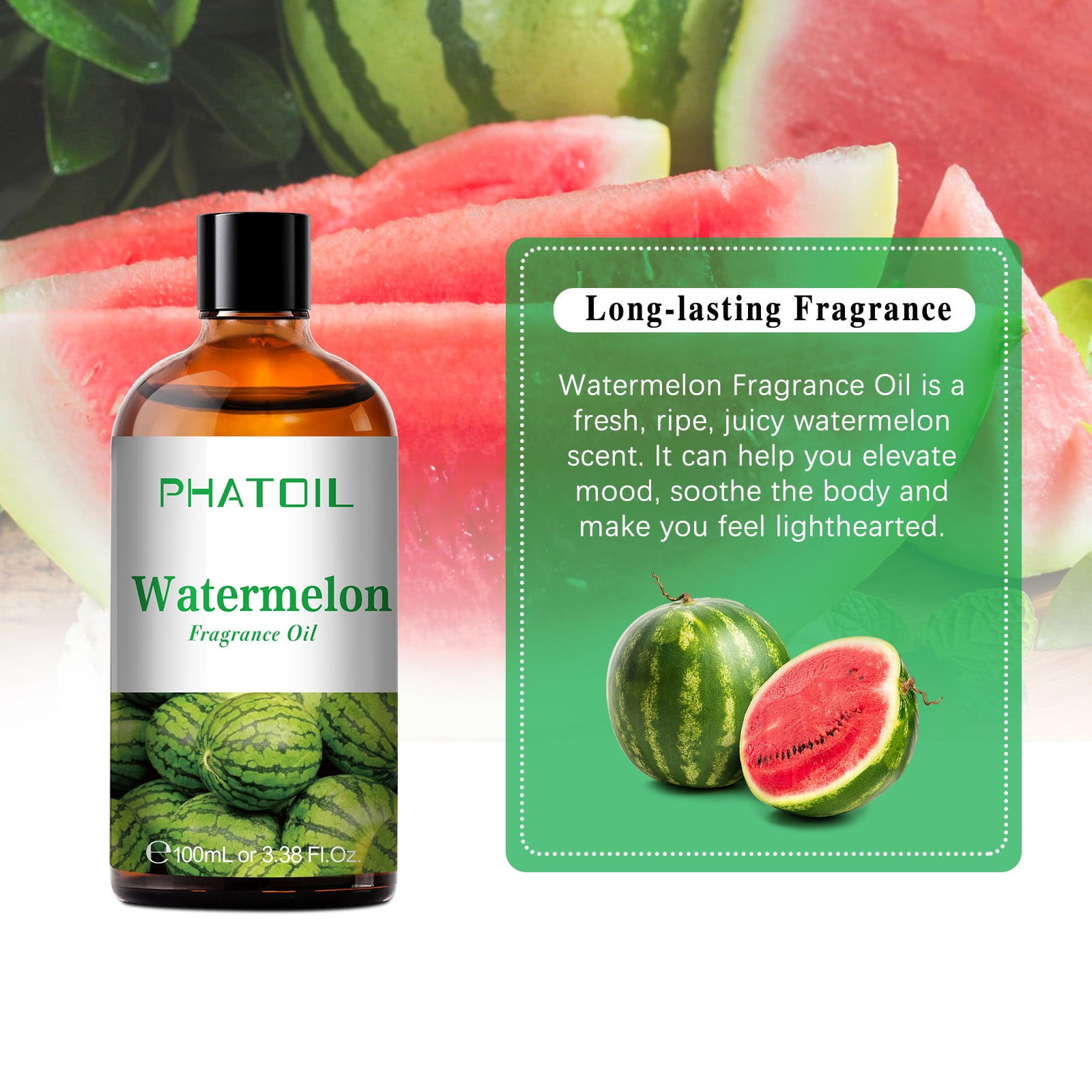Strawberry & Watermelon Essential Oils - 100% Pure Organic Natural Plant  Oils for Diffuser, Aroma, Spa, Massage, Yoga, Perfume, Body - 2x10ML