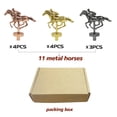 thumbnail image 4 of Set de caballos para juego de mesa de carreras de caballos Grhonior 11 Metal, 4 of 7