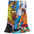 thumbnail image 6 of Lsque Scooby-Doo Pattern Fuzzy Fleece Throw Blanket Extra Large,Super Soft,Fluffy and Warm Blankets for Couch,Bed,All Season Use (40"x30"), 6 of 7