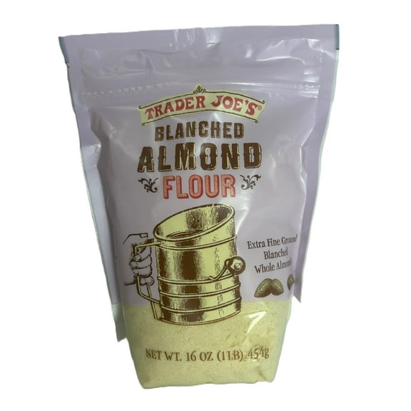 Trader Joe’s Blanched Almond Flour – Extra Fine Ground Almonds for Baking & Cooking, Gluten-Free, 16 oz Bag