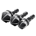 thumbnail image 2 of Eigraketly Juego de brocas avellanadoras, broca cortadora de molino de vástago hexagonal para madera y metal 12/16/19 mm 3 piezas 90 grados Herramientas y ferretería, 2 of 6