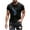 Black, variant on Shirts for Men under $5 Short Sleeved Round Neck Casual Printed Shirt