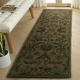 thumbnail image 2 of SAFAVIEH Antiquity May Floral Vines Wool Runner Rug, Olive/Green, 2'3" x 12', 2 of 11