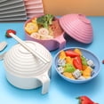 thumbnail image 6 of Microwave Ramen Cooker Set with Lid, Strainer, Chopsticks, Spoon, Fork and Phone Holder - Portable Instant Ramen Bowl Cooker for Dorm, Home, 6 of 10