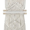 thumbnail image 5 of Macrame Wall Hanging Bunting Banner Tapestry Art (2 Pack 20 Inch White Cotton) Hand Woven Bohemian Wall Decor for Boho Home Bedroom Living Room Curtain Garland Baby Nursery Hippie Rustic, 5 of 7