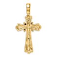thumbnail image 4 of FB Jewels 14K Yellow Gold Ribbed Cross with X Center Pendant, 4 of 4