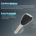 thumbnail image 7 of 2 Buttons Key Shell for Porsche 911 Cayman Boxster Carrera GT Keyless Entry Remote Key Fob Replacement, 7 of 7