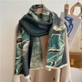 thumbnail image 2 of Valentine's Day2023 Winter Cashmere Scarf for Women Shawls Female Pashmina Wraps Design Print Blanket Lady Thick Warm Stoles Bufanda yaoshenbao LED, 2 of 2