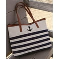 thumbnail image 3 of Dennis East 21070 - Stripe Anchor Tote Bag Size: 14"x22" Bags, 3 of 3
