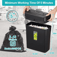 thumbnail image 4 of Paper Shredder, 10-Sheet Cross Cut - P-4 Security - Home Office Use, 4 of 7