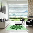 thumbnail image 6 of Ahgly Company Indoor Square Patterned Mint Green Area Rugs, 6' Square, 6 of 6