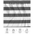 thumbnail image 5 of Grey Stripes Wrap Around Bed Skirts for King Bed 18" Drop, Bed Skirt with Adjustable Elastic Belt Dust Ruffle Bed Valance for Bedroom Hotel Luxury Simple Gray White Texture Bed Frame Cover, 5 of 7