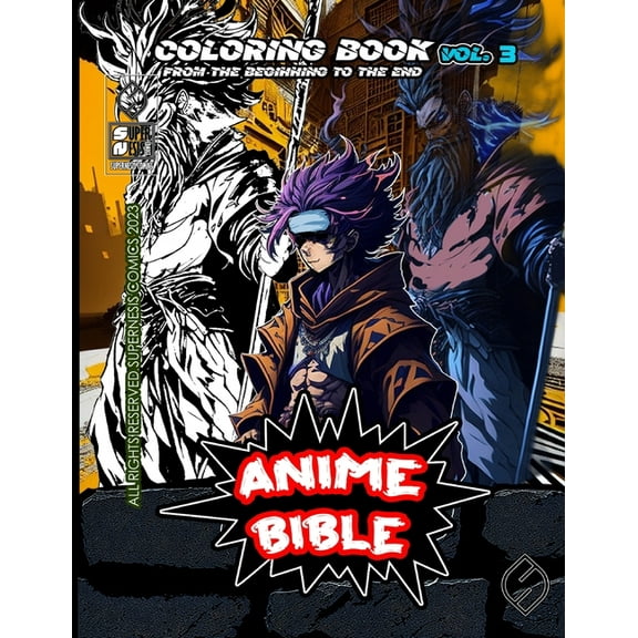 Anime Bible From The Beginning To The End Vol. 3: Coloring book, (Paperback)