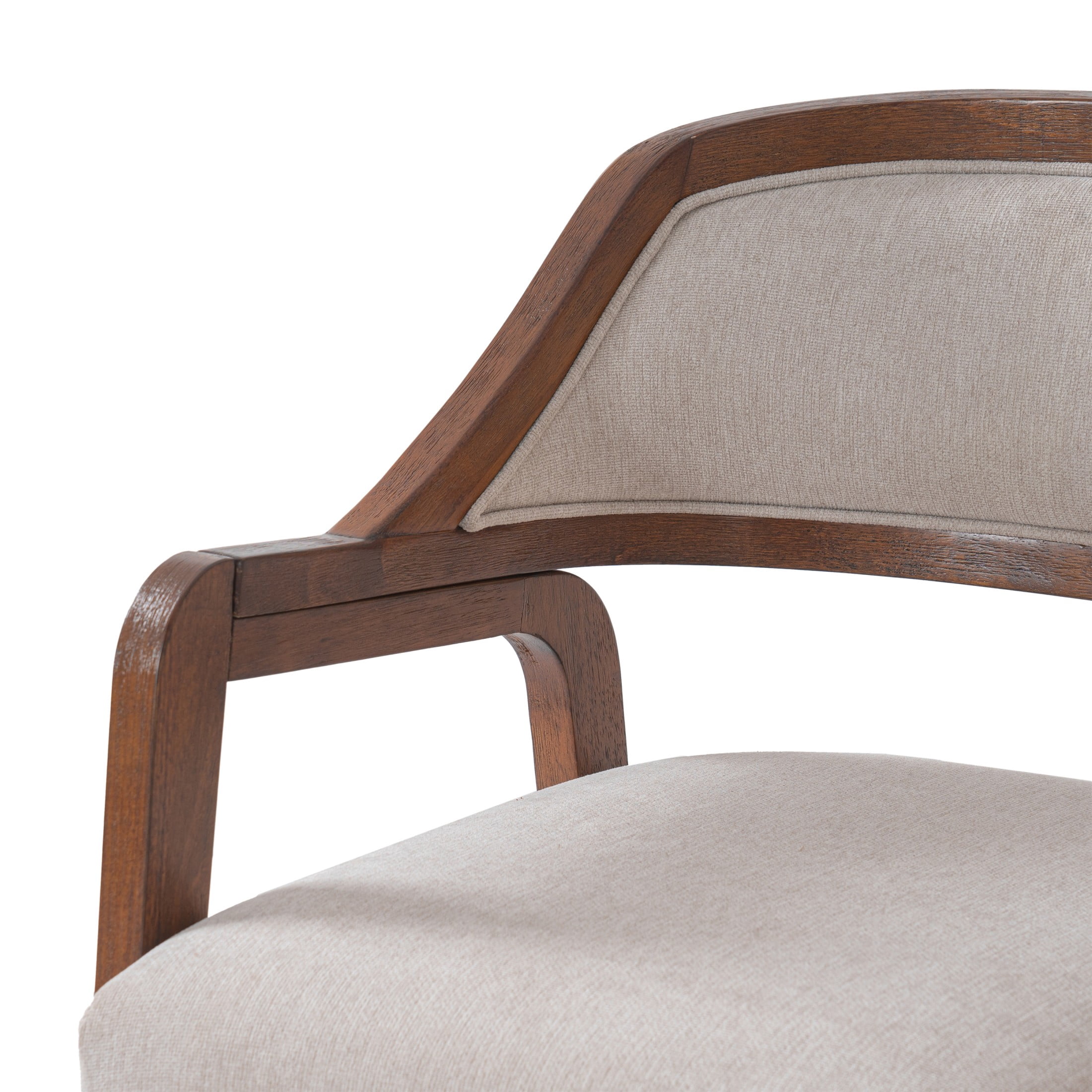 Christopher Knight Home Modern Upholstered Counter Stools, Rubberwood Frame, Walnut, Set of 2