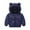 Navy, variant on Toddler Boys Winter Coat Baby Hoodie with Bear Ear Zipper Up Down Jacket Toddler Girl Clothes Winter 12-18 Months