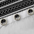 thumbnail image 4 of Feelyou Black Line Abstract Curtains Pack of 2 (52x84 Each), Square Window Curtains, 4 of 6
