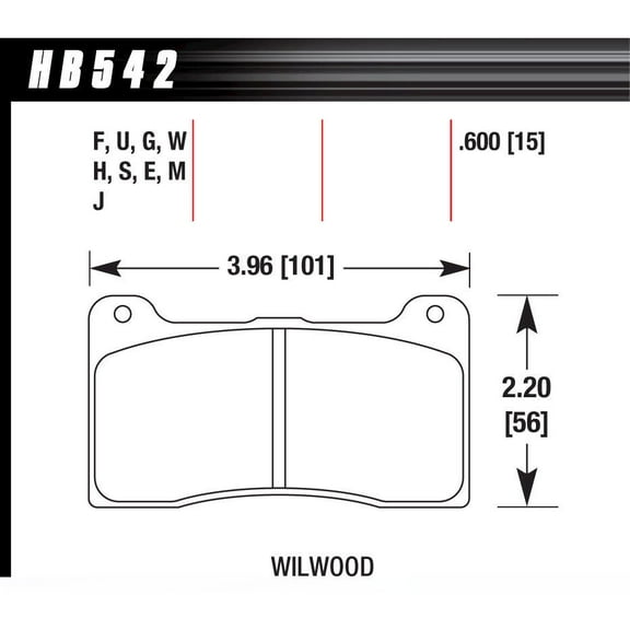 Hawk Brake Brake Pad Billet DynaPro Narrow DTC-30