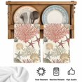 thumbnail image 5 of Red Coral Coastal Kitchen Towels Set of 3, Conch Starfish Nautical Ocean Absorbent Dish Towels for Kitchen, Microfiber Hand Towel, Quick Drying Tea Towel for Cleaning Decorative Dishcloths, 5 of 7