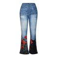 thumbnail image 1 of ZKCCNUK Pantalons pour Femmes Mode Décontractée Imprimé Pantalons Longs Droits Capris Longueur Complète en Solde, 1 of 6