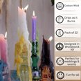 thumbnail image 6 of Candlestock Hippie Drippy Drip Candles - 22 Pack, 6 of 11