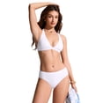 thumbnail image 3 of CRZ YOGA T-Back Triangle Bikini Tops for Women Padded Sexy V Neck Bathing Swimsuits Bra, 3 of 5