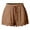 Khaki, variant on Womens Athletic Shorts, Plus Size Shorts, Fashion Lace Plus Size Rope Tie Shorts Yoga Sport Pants Leggings Yoga Shorts, Running Shorts, Comfy Beach Shorts, Cycling Shorts Dark Blue XXL