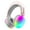 Pink, variant on Game Zone Wireless Silent Colorful Headphones with LED Lights,Bluetooth 5.0 and 10 Hours of Playtime