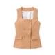 thumbnail image 3 of HH TRAF 2024 Chaleco de mujer, top liso con escote cuadrado, sin mangas, con bolsillos, botones y doble botonadura, tops de verano para mujer, de moda, 4 colores, 3 of 5