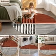 thumbnail image 5 of Round Rug 5Ft Washable Non-Slip, Brown Striped Circle Area Rugs for Living Room Bedroom, Farmhouse Stripes Modern Abstract Art Indoor Floor Mats Carpet Runner for Home Decor Aesthetic, 5 of 8