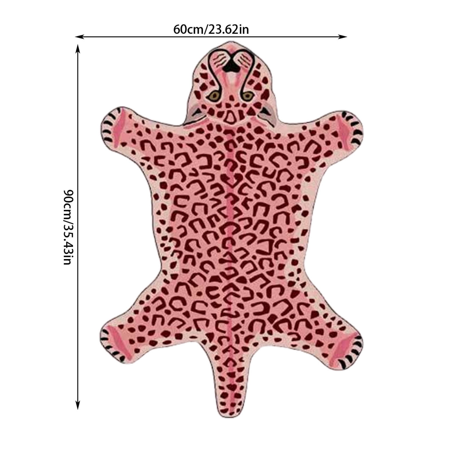 Camnix Tiger Shaped Rug Bath Mat Tiger Bathroom Rug Non-Slip Door Mat Animals Printed Area Rug Carpet Small Home Decor Mat Playmat Bathroom Shower Rugs, 35.4x23.6inch