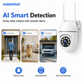 thumbnail image 6 of AI Intelligent Surveillance Camera - 911 Alarm Easy Install Quick Setup Full Color Night Vision Two Way Audio Motion Detection Security System, 6 of 9
