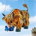 thumbnail image 1 of Cow Butterflys Stained Acrylic Style Window Hanging Farm Ornament For Home Window Garden Farm Decor Gift For Cow Lovers, 1 of 5