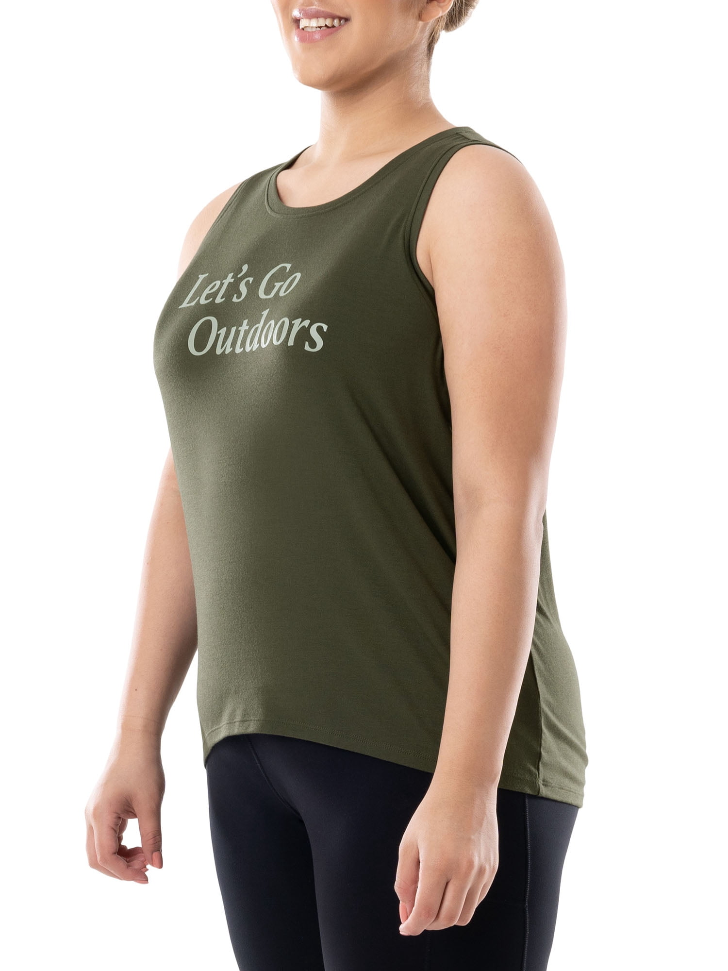 Athletic Works Women's Plus Graphic Tank Bundle, 2-pack