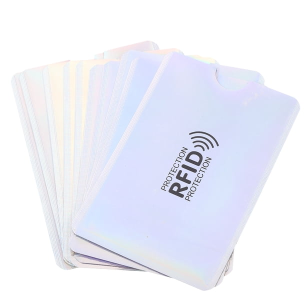 unbranded 10Ud Para Tarjetas Con Protección Rfid En Colores Variados De Aluminio Y Pet