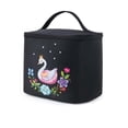 thumbnail image 2 of High-capacity Large Cosmetic Bag with Cartoon Print Multipurpose Waterproof Wash Bag Makeup Bag for Traveling Hotel Makeup (argent), 2 of 7