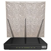 EMF Protection WiFi Router Cover, Faraday Shield for Radiation Blocking, Copper-Nickel Fabric, Universal Size with Two Antenna Slots, WiFi Router EMF Protection