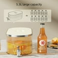thumbnail image 3 of 5L Large Capacity Refrigerator Water Dispenser with Tap – Versatile Beverage Bucket for Lemonade, Cola, Fruit Tea – Modern Sleek Design, Easy to Clean, Includes Iron Stand – Ideal for Home/Office, 3 of 6