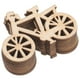 thumbnail image 2 of 10 piezas de recortes de madera sin terminar, virutas de madera para manualidades, rodajas de madera, recortes de bicicletas sin pintar, 2 of 8