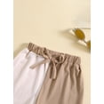 thumbnail image 4 of Bagilaanoe Toddler Baby Girls Summer Shorts Elastic Waist Contrast Color Short Pants 6M 12M 18M 24M 3T Kids Casual Daily Bottoms, 4 of 9