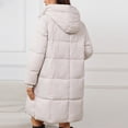 thumbnail image 4 of Women Winter Hooded Long Puffer Jacket Warm Lightweight Down Coat Water Resistant Packable Winter Outerwear, 4 of 4