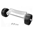 thumbnail image 1 of Ensemble Universel de Roues Chauffantes pour Patio - Support Argenté en Acier Inoxydable + Roues Noires, Grande Roue Chauffante pour Patio au Gaz Propane, 1 of 7
