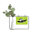 thumbnail image 1 of Black Animal Snail Outline Natural Metal Picture Frame Cerac Vase Decor, 1 of 3