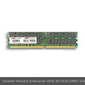 Cl4 Single - DMS Compatible/Replacement for Hewlett Packard Enterprise AD342A Integrity BL860c 512MB DMS Certified Memory DDR2-533 (PC2-4200) 64x72 CL4 1.8v 240 Pin ECC/Reg. DIMM Single Rank