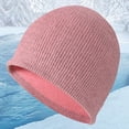 thumbnail image 2 of Bibifish Womens Ribbed Knit Beanie Hat Stretchy Soft Lightweight Beanie Fall Winter Casual Outings Commute Daily Wear Basic Stylish Hats, 2 of 9