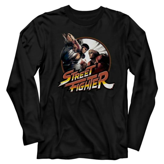 Street Fighter Punchy Black Long Sleeve T-Shirt